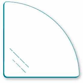 Tempered 14" Quarter Round Glass For Cubbies