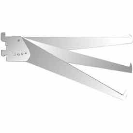 14" Adjustable Tap-In Style Shelf Bracket - Chrome