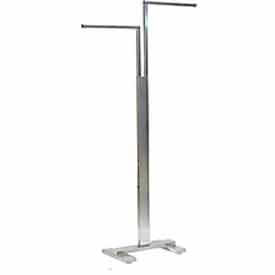2-Way Rack with Adjustable Arms - Satin Chrome