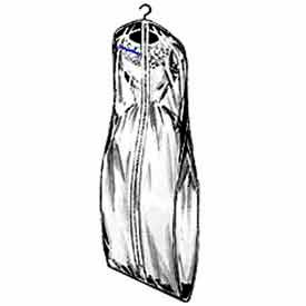 24" X 66", 4 Gauge Vinyl W/ Center Zipper And Side Gusset - Crystal Clear