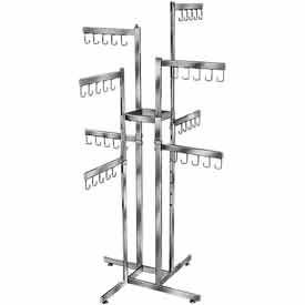 2-Tier Handbag Rack with 8 Arms - Chrome