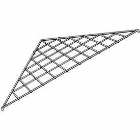 24" X 24" X 34-1/2" Triangular Shelf - Black