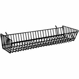 24"W X 10"D X 5"H Double Sloping Basket - Semi-Gloss Epoxy Chrome