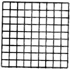 14"L X 14"W Epoxy Coated Grid Cubbies - Black