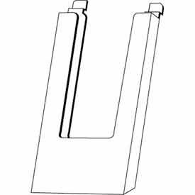 4"W X 9"H Acrylic Slatwall Literature Holder - Clear