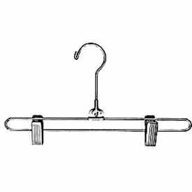 12" Steel Skirt Hanger with Regular Hook - Chrome