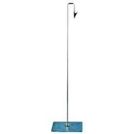 42"H Metal Sign Holder W/ Down Position Clip - Satin Nickel