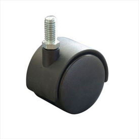 2" Plastic Twin Wheel Caster W/ 3/8" Stem