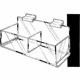 Acrylic Double Hosiery Bin - Clear