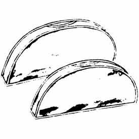 8" X 21" X 2", 2 Gauge Sewed Vinyl W/ Gusset - Crystal Clear