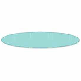 30" Diameter Glass Shelf Topper For Round Racks - Clear