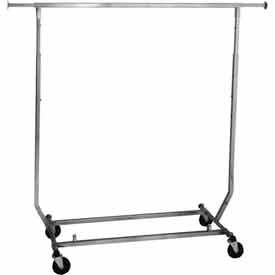 Salesman's Portable Garment Rack - Collapsible - Heavy Duty Round Tubing - Chrome