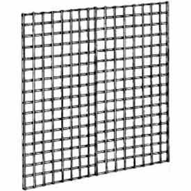 4'W X 4'H - Wire Grid Wall Panel - Semi-Gloss Black