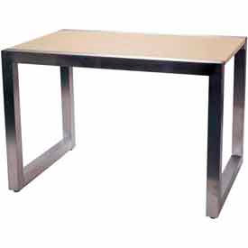 Large Display Table - Frame Only - Satin Chrome