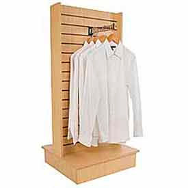 2-Way Slatwall Merchandiser 25-1/2"W x 24"D x 54"H - Maple