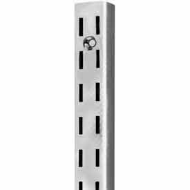 84" Heavy Weight Double Slot W/ 1/2" Slots On 1" Centers - Satin Zinc