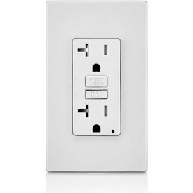 SmartlockPro Self-Test GFCI Receptacle, Tamper Resistant, 20A, White