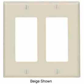 2-Gang Decora/GFCI Device, Standard, Thermoset, Black