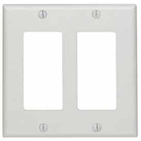 2-Gang Decora/GFCI Device Decora, White