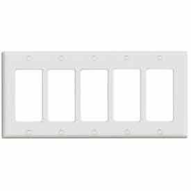 5-Gang Decora/GFCI Device, Standard, White