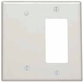 2-Gang 1-Blank 1-Decora/GFCI Device Combo, Ivory