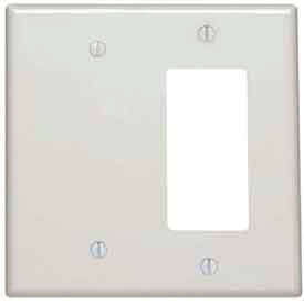 2-Gang 1-Blank 1-Decora/GFCI Device Combo, White