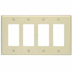 4-Gang Decora/GFCI Device Decora, Midway, Light Almond