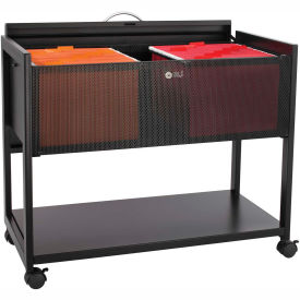 Mobile File with Locking Top - Black