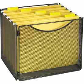Mesh Desktop Box File, 10"D (Qty.6) - Black