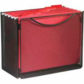 Mesh Desktop Box File, 6"D (Qty.6) - Black