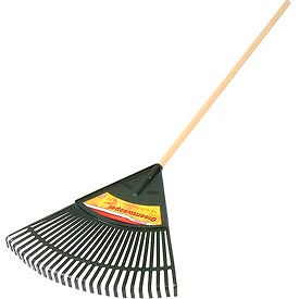 Greensweeper Plastic Lawn & Leaf Rake, 24" Blade