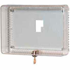 Large Universal Thermostat Guard W/ Clear Cover Base Opaque Wallplate TG512A1009