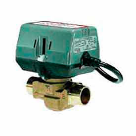 24V On-Off Sweat Valve 3/4" with Auxiliary Switch, 58 CV