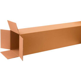Tall Cardboard Corrugated Boxes, 12"L x 12"W x 60"H, Kraft