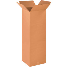 Tall Cardboard Corrugated Boxes, 18"L x 18"W x 48"H, Kraft