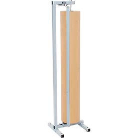 Vertical Paper Dispenser w/ Cutter, 48"W x 9" Dia. Roll Size, Light Gray