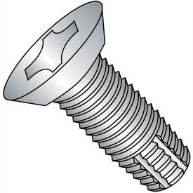 10-32X7/16 Phil Flat Undercut Thread Cutting Screw Full Thread Stainless Steel, 4000 pcs