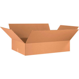 Flat Cardboard Corrugated Boxes, 36"L x 24"W x 8"H, Kraft