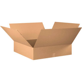 Flat Cardboard Corrugated Boxes, 30"L x 30"W x 8"H, Kraft