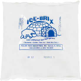Cold Packs, 12 Oz., 6"L x 6"W x 1"H, White/Blue, 24/Pack
