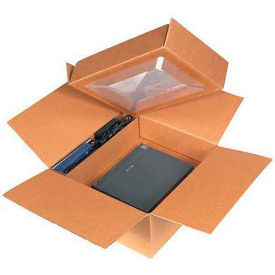 Laptop Shipping System, 17"L x 17"W x 8"H, Kraft