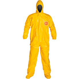 Tychem 2000 Coverall Hood & Socks/Boots, Yellow, 5X, 4/Qty
