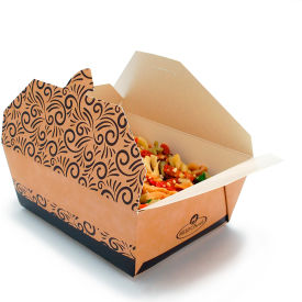 Elkay Plastics ReadyFresh Compostable Multifood Box 5-1/3 inches x 6-3/4 inches x 2-1/2 inches, 250 per Case