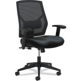 Crio High-Back Task Chair, Supports to 250 lb, 18" to 22" Seat Height, Black