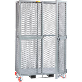 Forkliftable Locker w/ Wheels, 3600 lb. Cap., 49"L x 33"W x 81"H, Gray