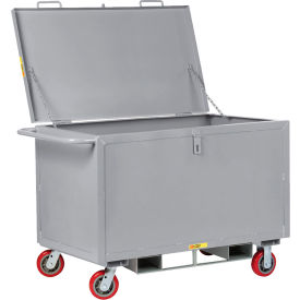 Forkliftable Security Box Truck, 2000 lb. Capacity, 48"L x 30"W x 33"H, Gray