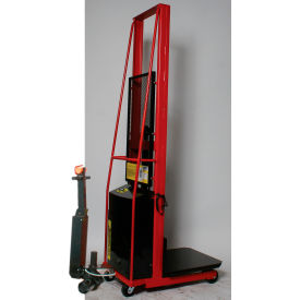 Power Lift Stacker w/ 24"L x 24"W Platform, 1000 lb. Capacity, 60"H Lift