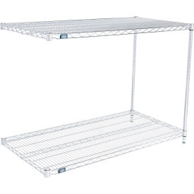 2 Shelf Stainless Steel Wire Shelving Unit, Add On, 60"W x 30"D x 34"H