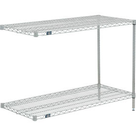 2 Shelf, Poly-Z-Brite® Wire Shelving Unit, Add On, 24"W x 24"D x 34"H