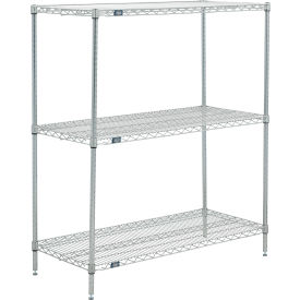 3 Shelf, Poly-Z-Brite® Wire Shelving Unit, Starter, 42"W x 21"D x 54"H